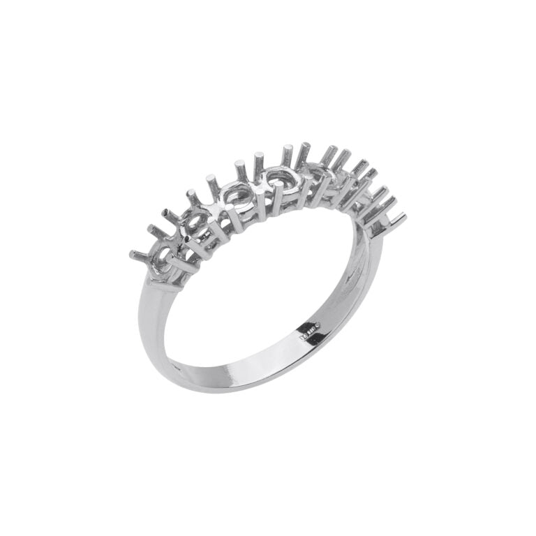 AF 7 Fedina 7 pietre 4 griffe a filo bassa.