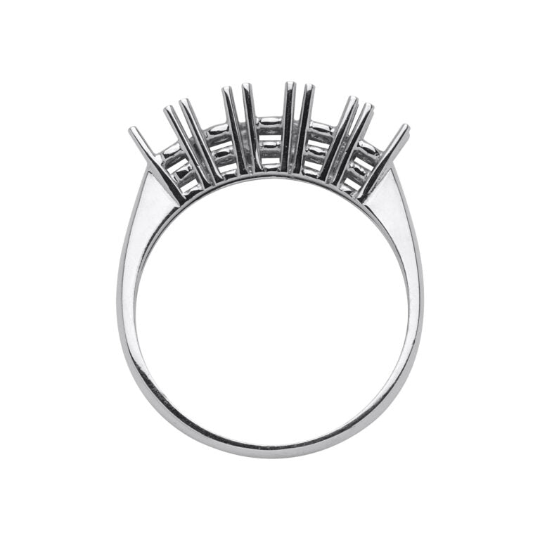 AF 08 Fedina 5 pietre 4 griffe a filo alta.