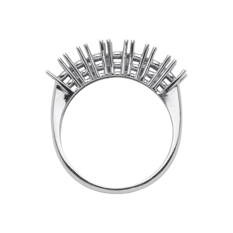 AF 9 Fedina 7 pietre 4 griffe a filo alta.