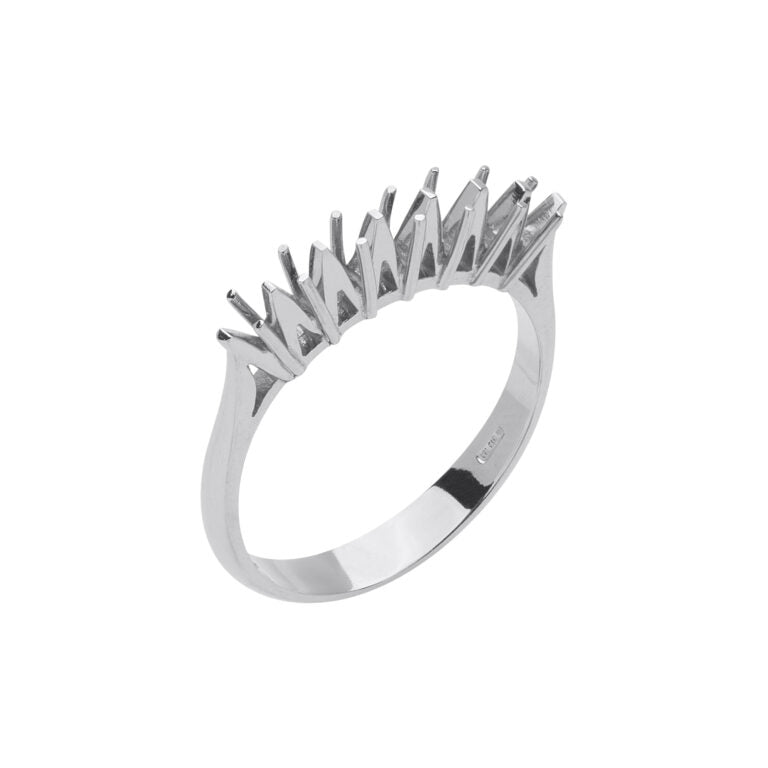 AF 13 Fedina 7 pietre 4 griffe a filo rombo.