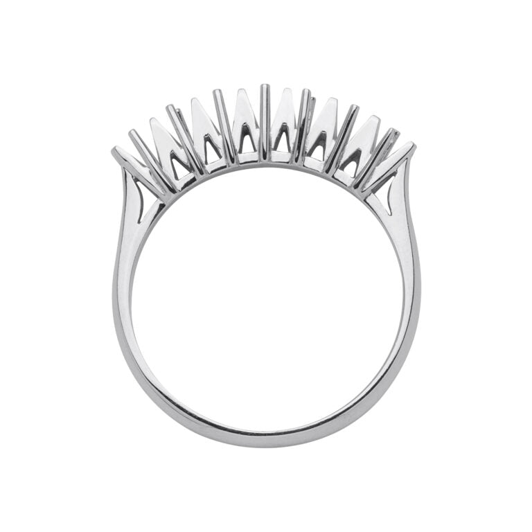 AF 13 Fedina 7 pietre 4 griffe a filo rombo.