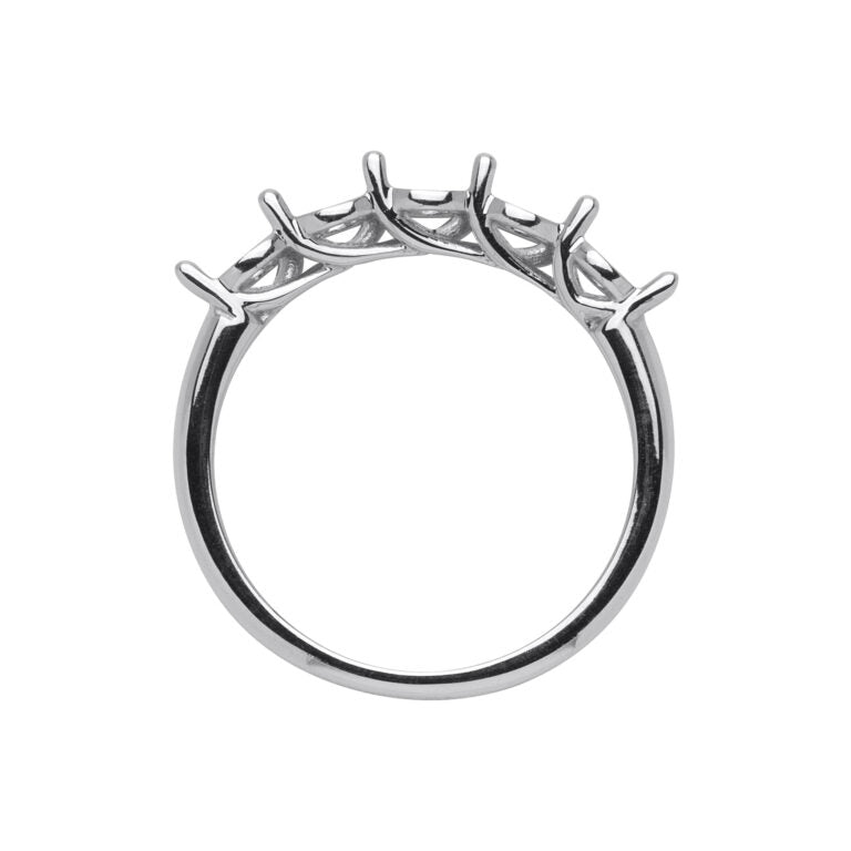 AF 14 Fedina 5 pietre, griffe incrocio basse