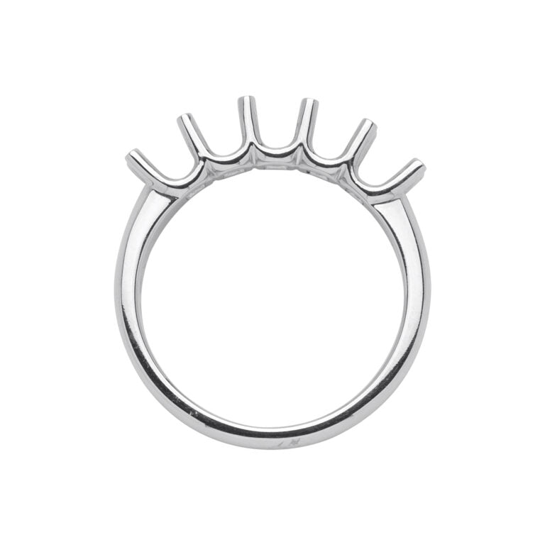 AF 25 Fedina gambo bombato griffe condivisa 5 pietre.