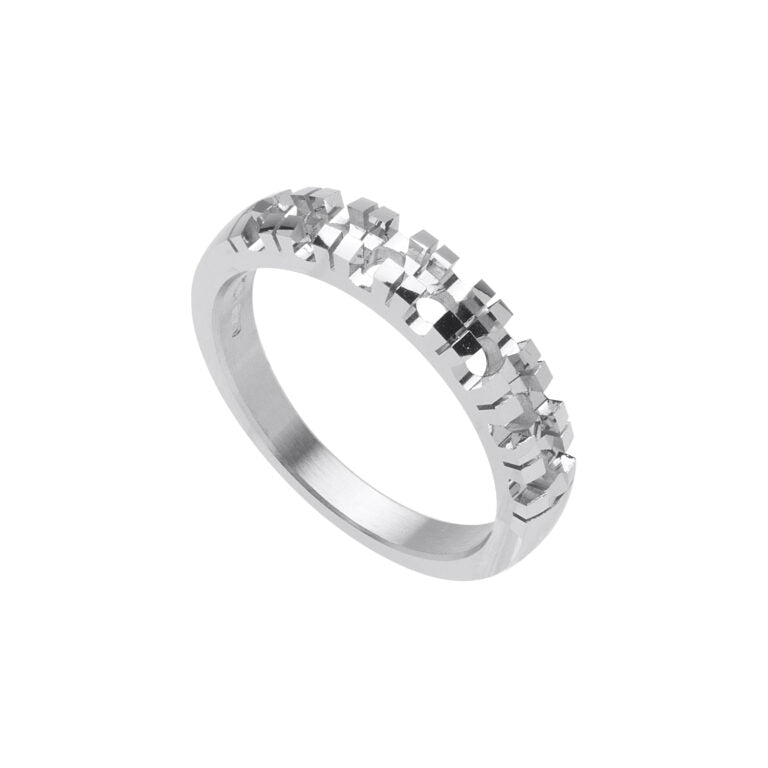 AF 47 Fedina griffe eccentrica 7 pietre tornita.