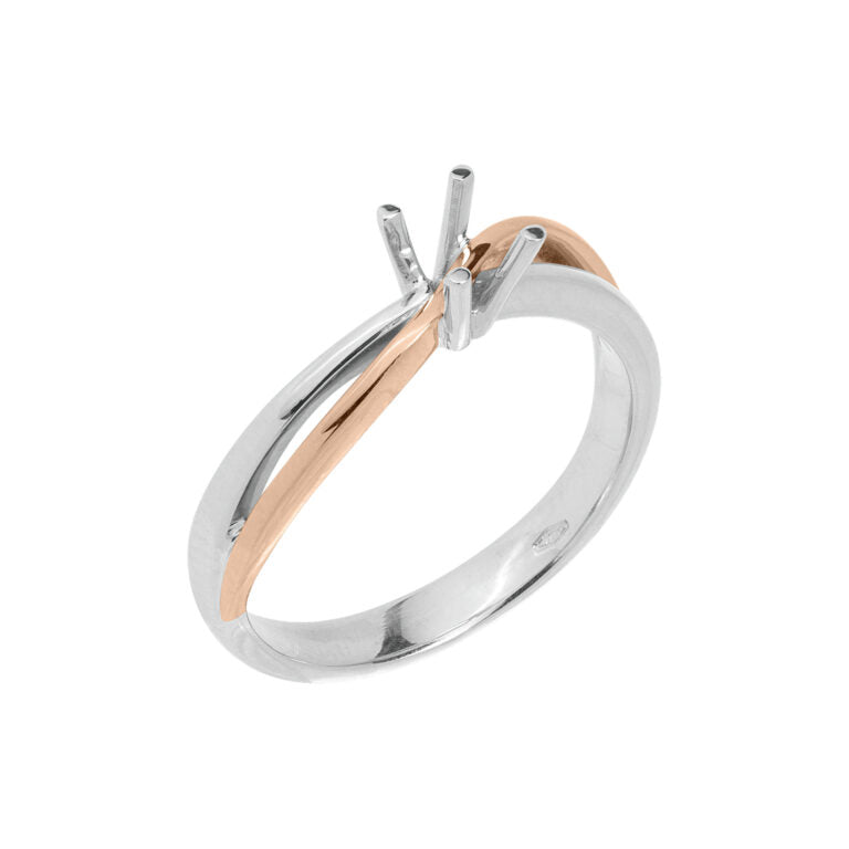 AS 112 Solitario doppio gambo incrociato 4 griffe a filo.