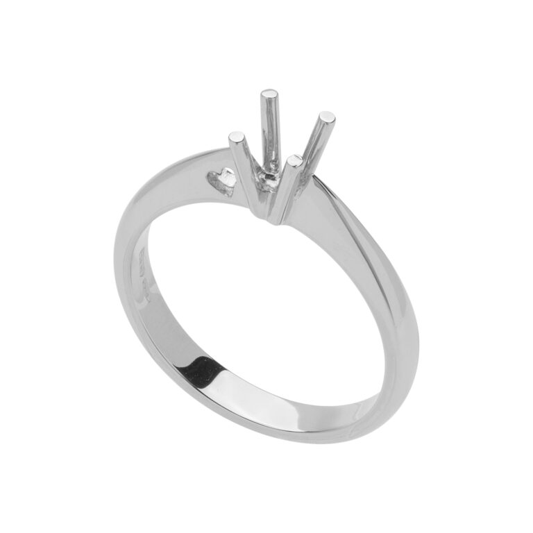 AS 53 Solitario con gambo a coltello con cuore traforato