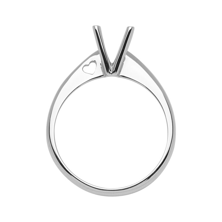 AS 53 Solitario con gambo a coltello con cuore traforato