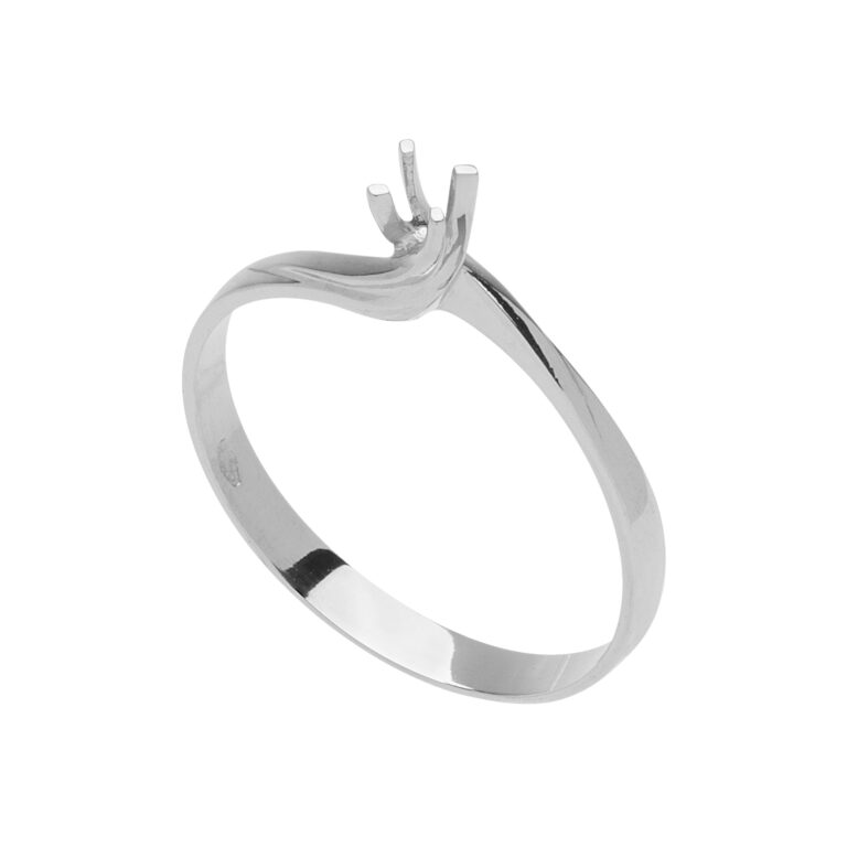 ASL 02 Anello solitario leggero 4 griffe