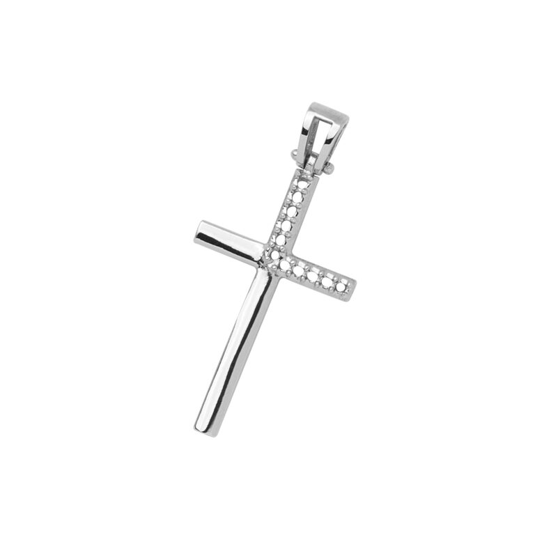CRU 02 Croce uomo fantasia. Altezza cm 3.2