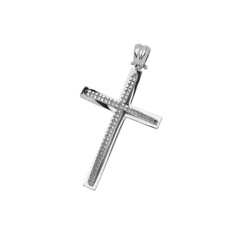 CRU 04 Croce uomo fantasia. Altezza cm 3.0