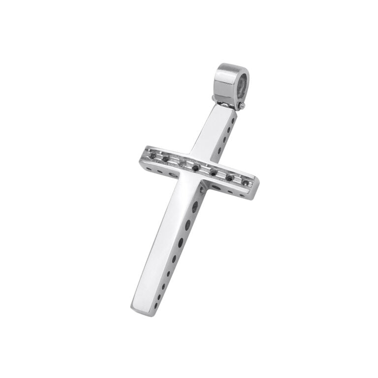CRU 06 Croce uomo fantasia. Altezza cm 3.5