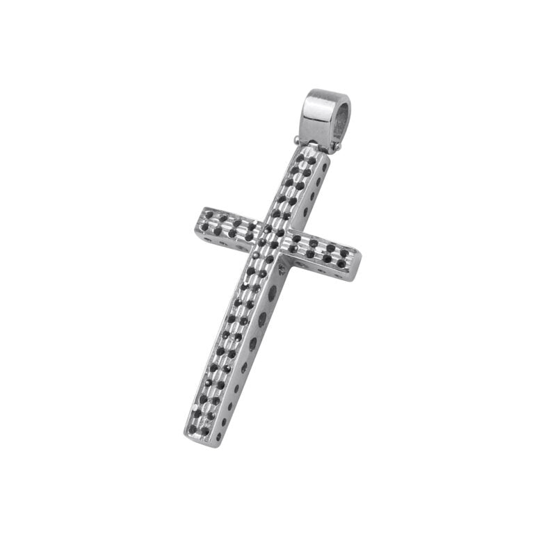 CRU 07 Croce uomo fantasia. Altezza cm 3.5