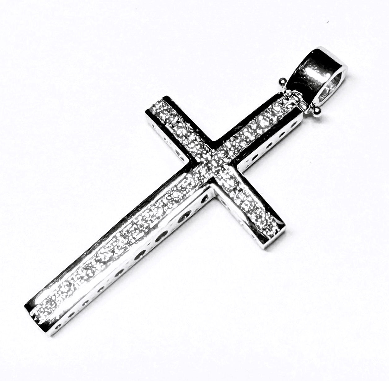 CRU 08 Croce uomo fantasia. Altezza cm 3.5