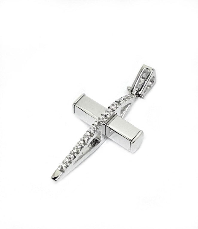 CRU 13 Croce uomo fantasia. Altezza cm 3.0