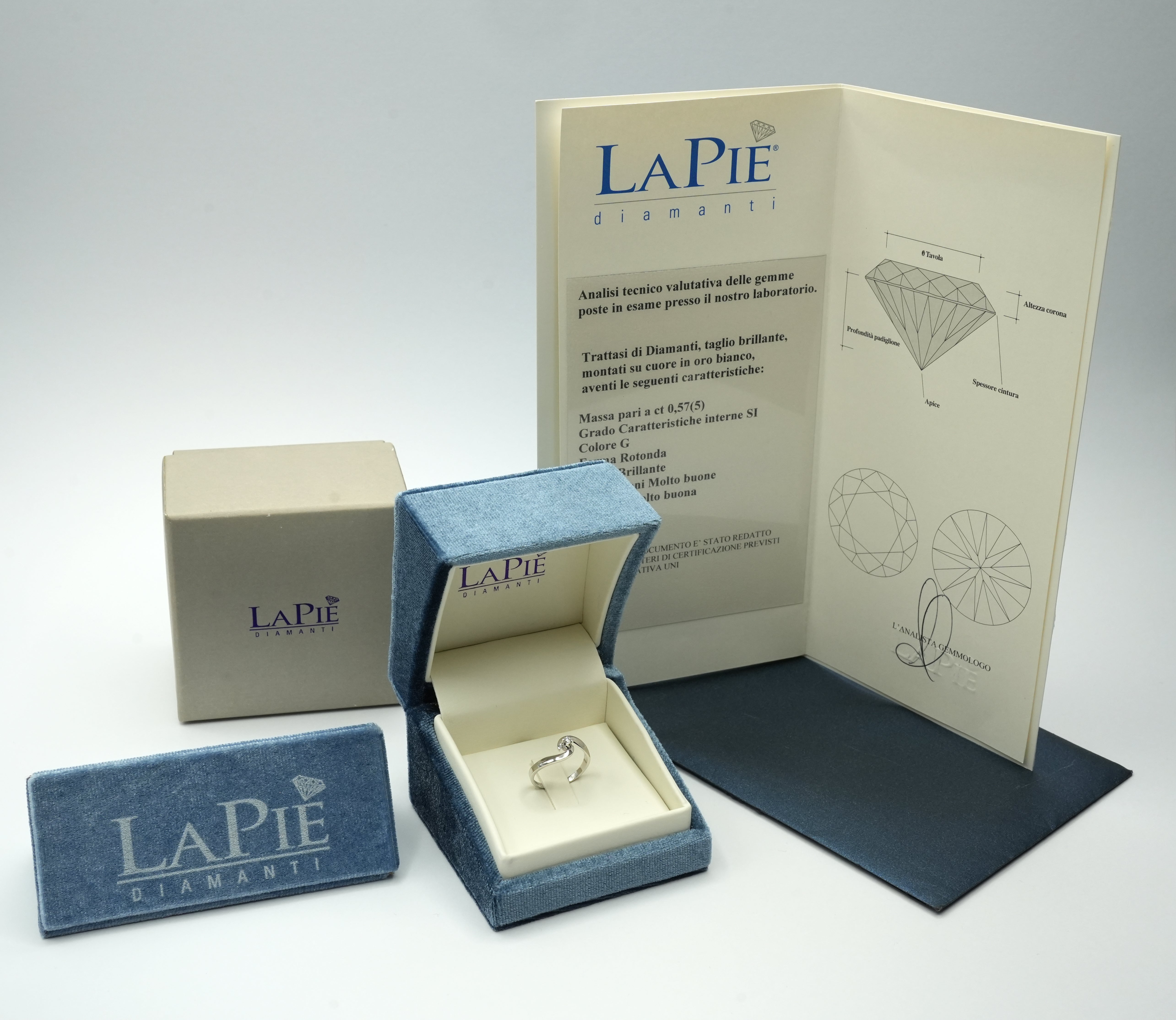 ASL 08 Solitario leggero 4 griffe tonde