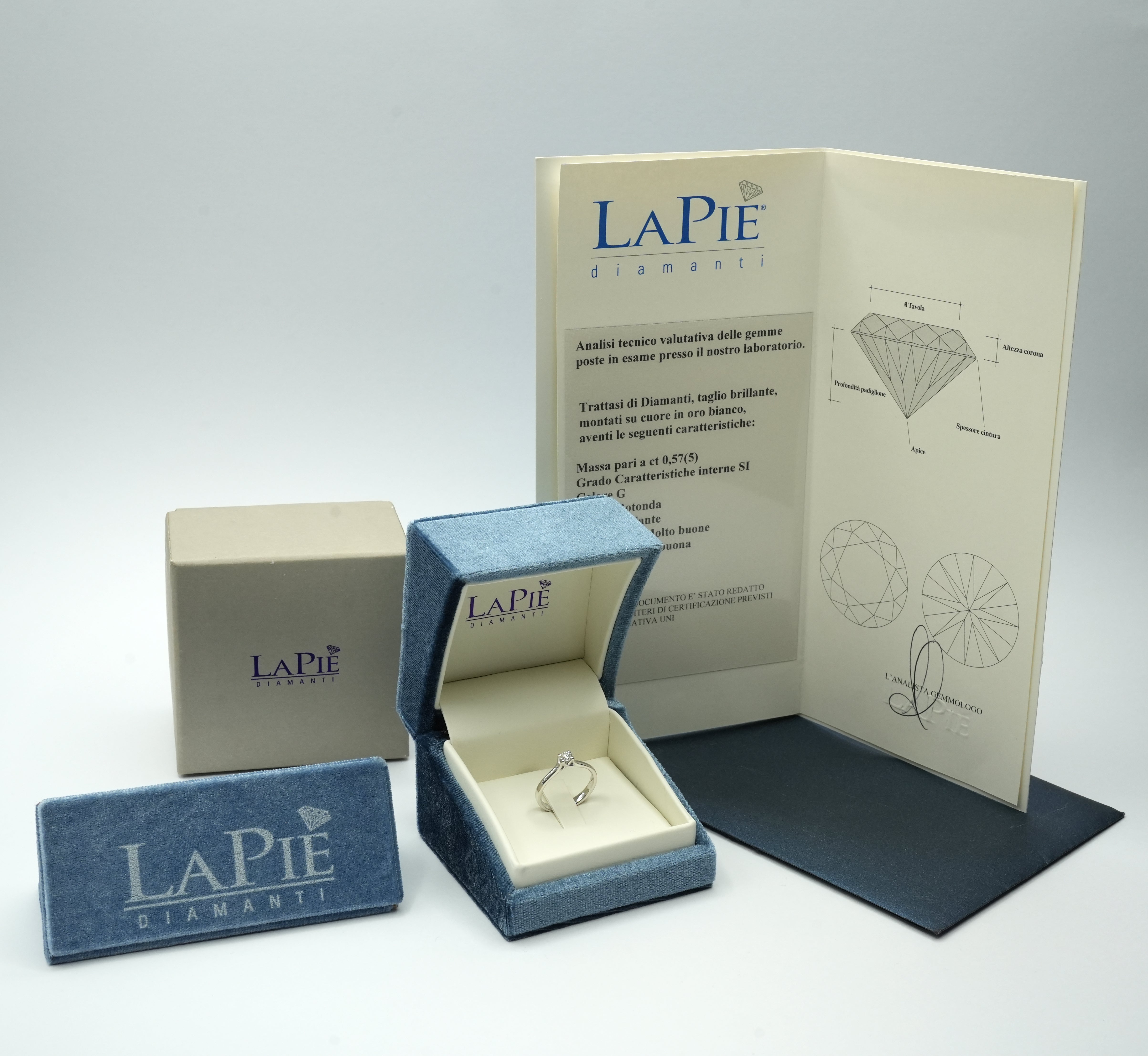 AS 66 Solitario castone ad incrocio