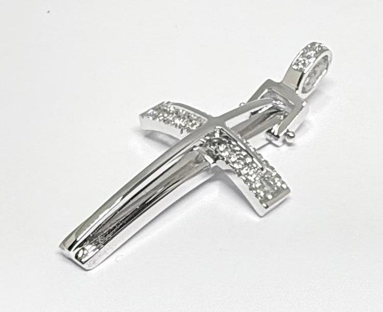 CRU 10 Croce uomo fantasia. Altezza cm 2.5